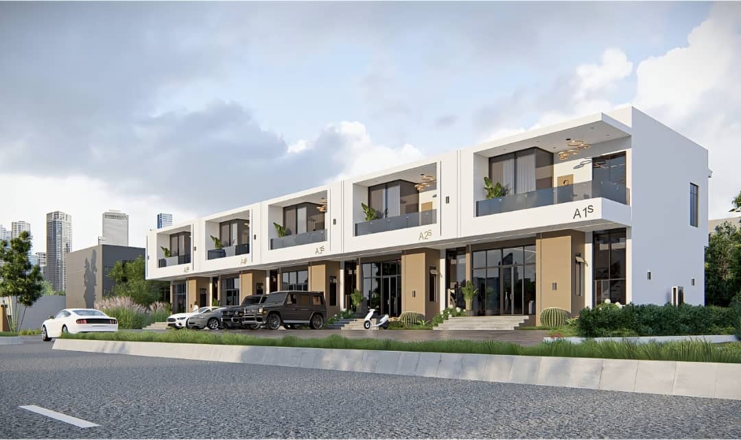 The Embassy duplex rendering, full row